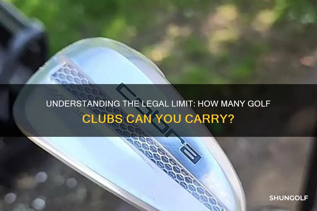 how many golf clubs are legal