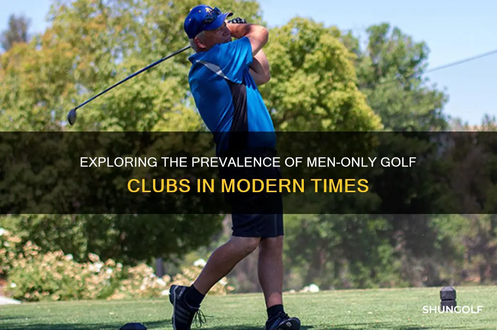 how many golf clubs are men only
