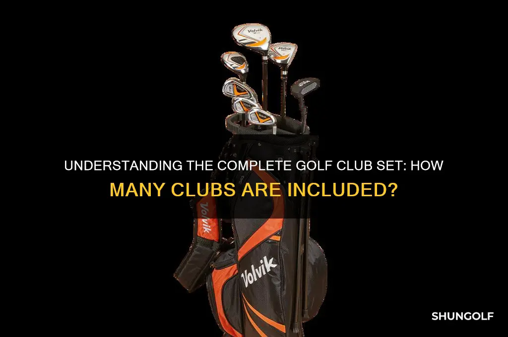how many golf clubs are there in a full set