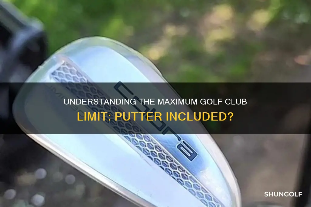 how many golf clubs are you allowed including putter
