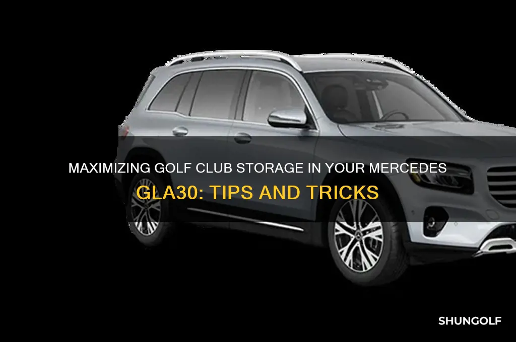 how many golf clubs can you fit in mercedes gla30