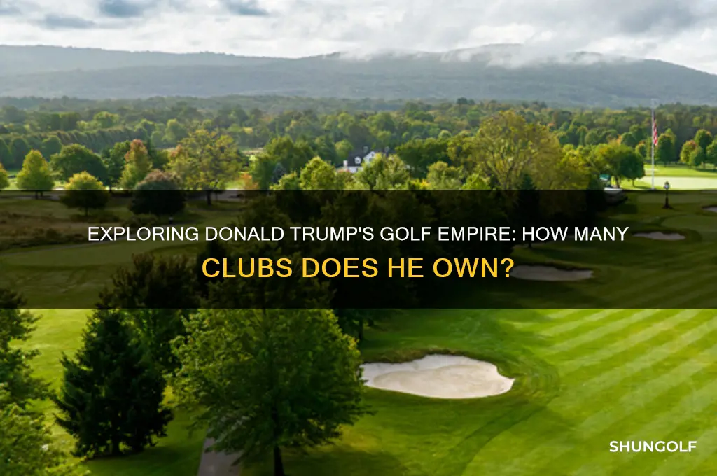 how many golf clubs does donald trump own