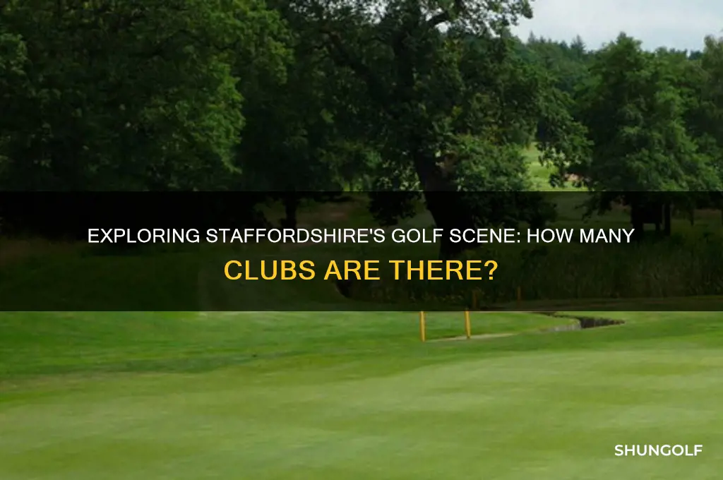 how many golf clubs in staffordshire