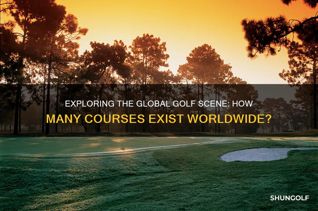 how many golf coureses are there in the world