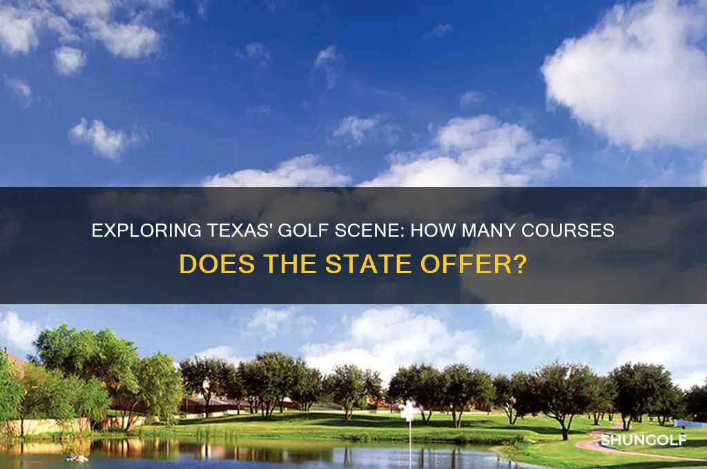 how many golf course are in texas