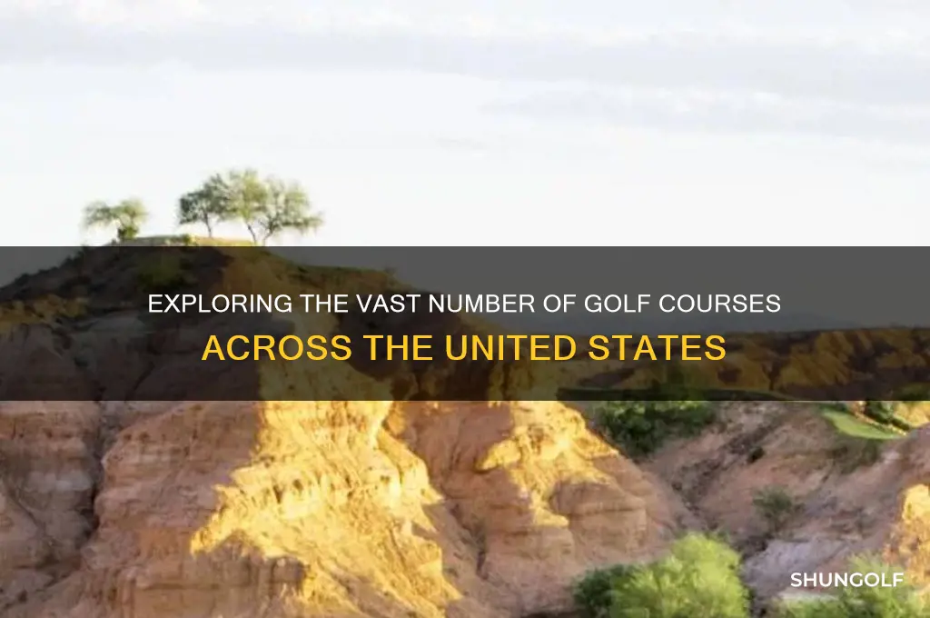 how many golf course arein the us