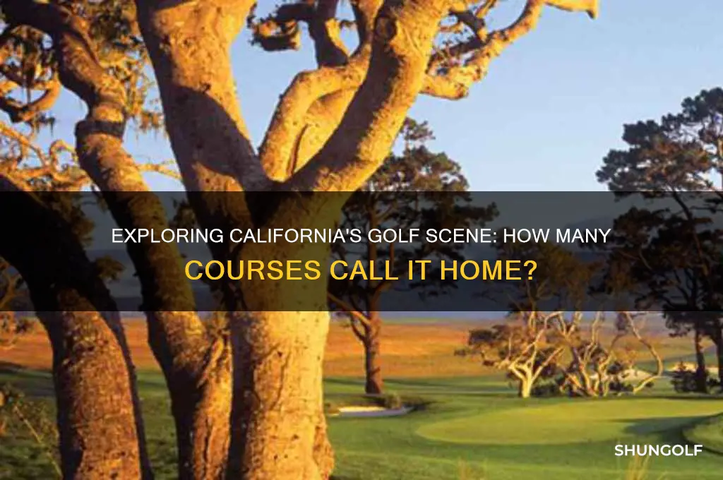 how many golf course in california