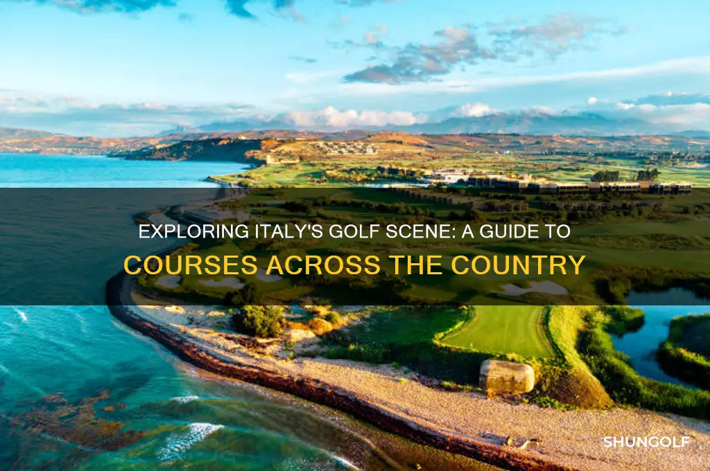 how many golf course in italy