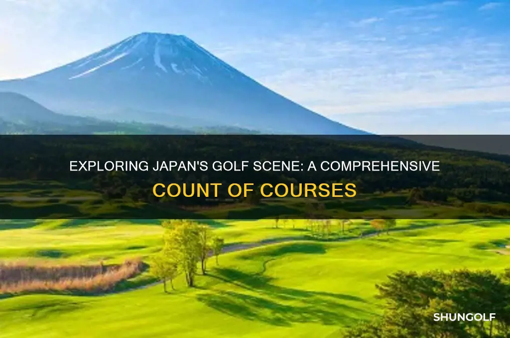 how many golf course in japan