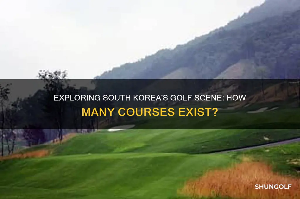 how many golf course in south korea