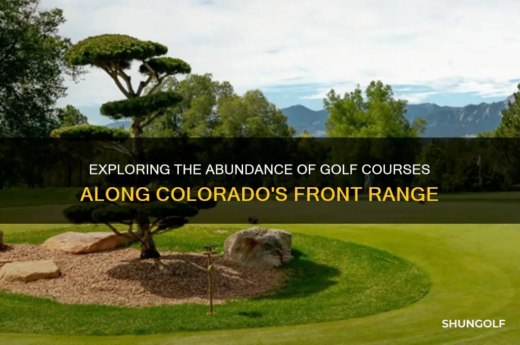 how many golf courses along colorado front range
