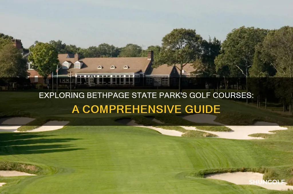 how many golf courses are at bethpage state park