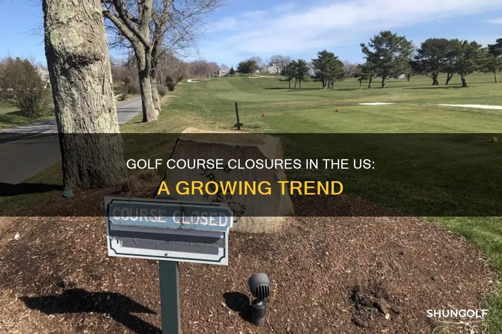 how many golf courses are closing in the united states