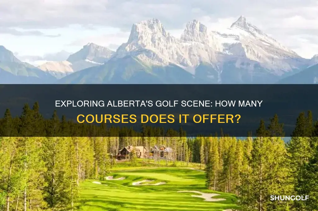 how many golf courses are in alberta