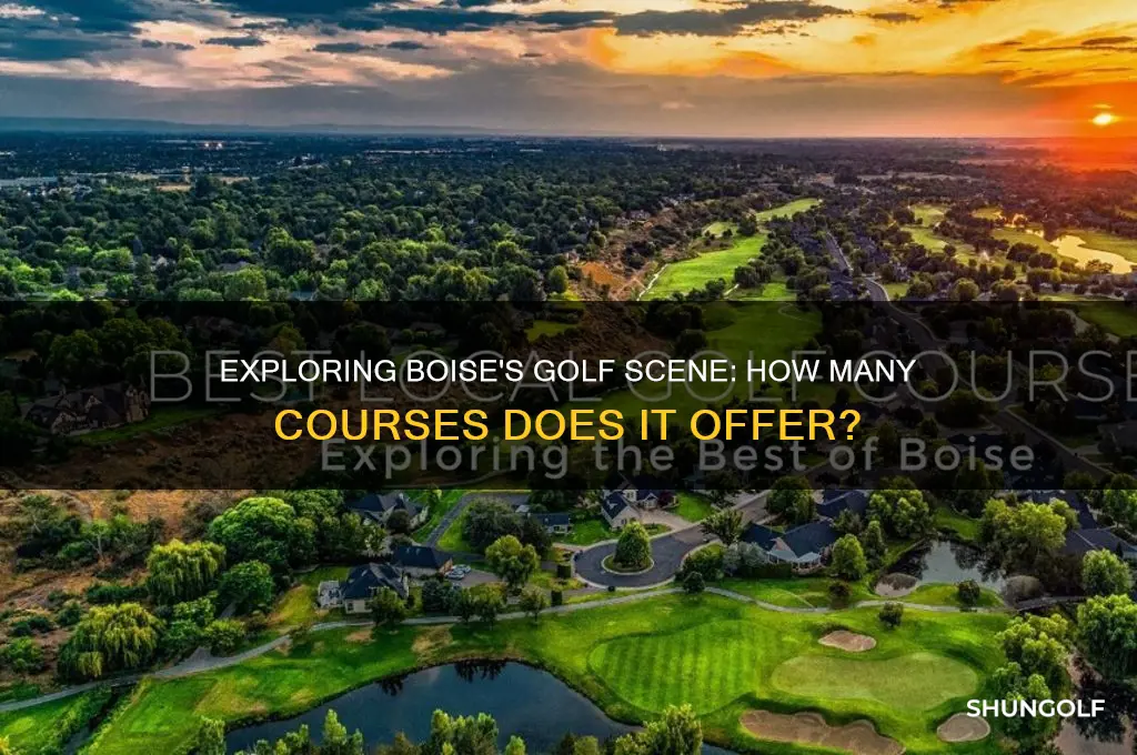 how many golf courses are in boise idaho