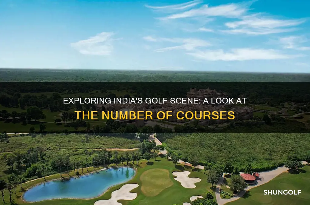 how many golf courses are in india