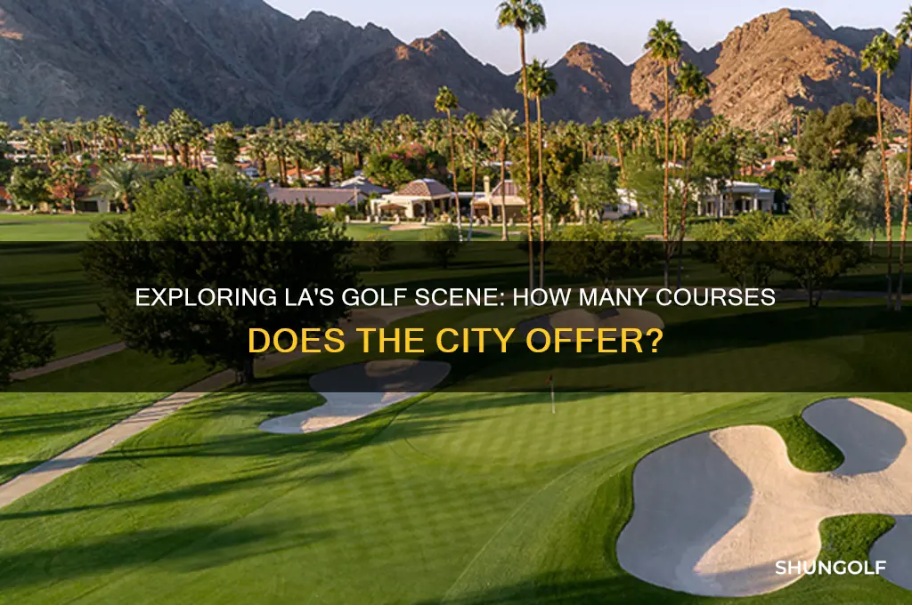 how many golf courses are in la