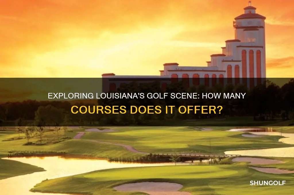 how many golf courses are in louisiana