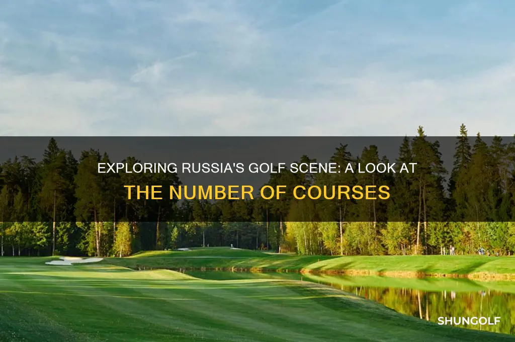 how many golf courses are in russia