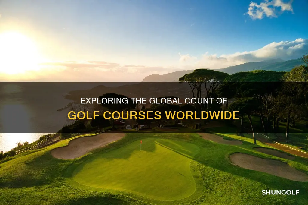 how many golf courses are in the world