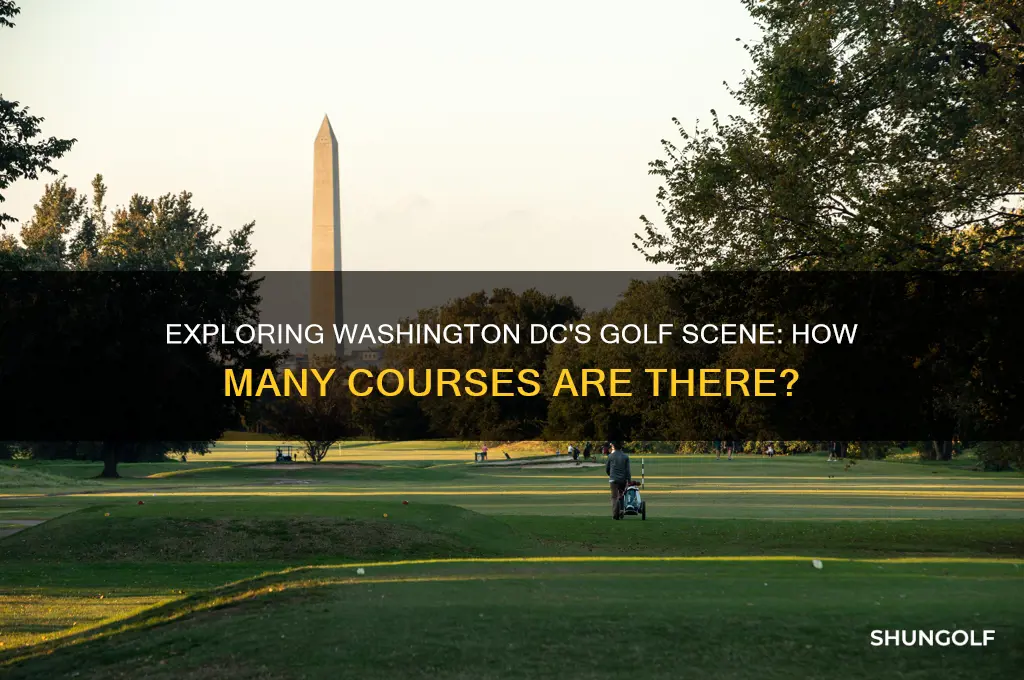 how many golf courses are in washington dc