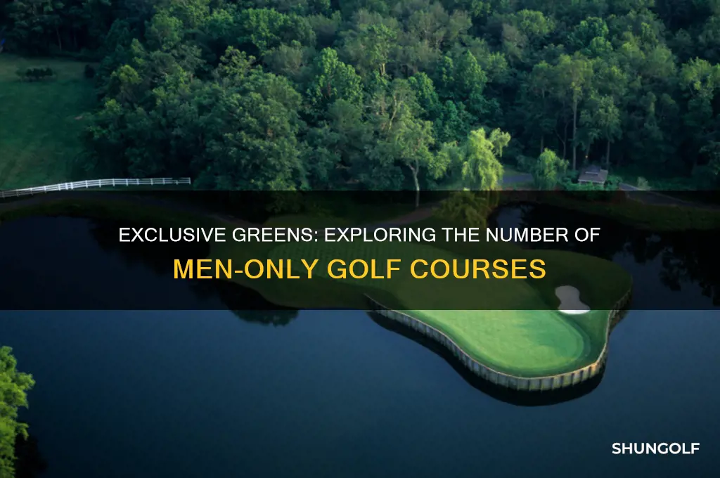 how many golf courses are men only