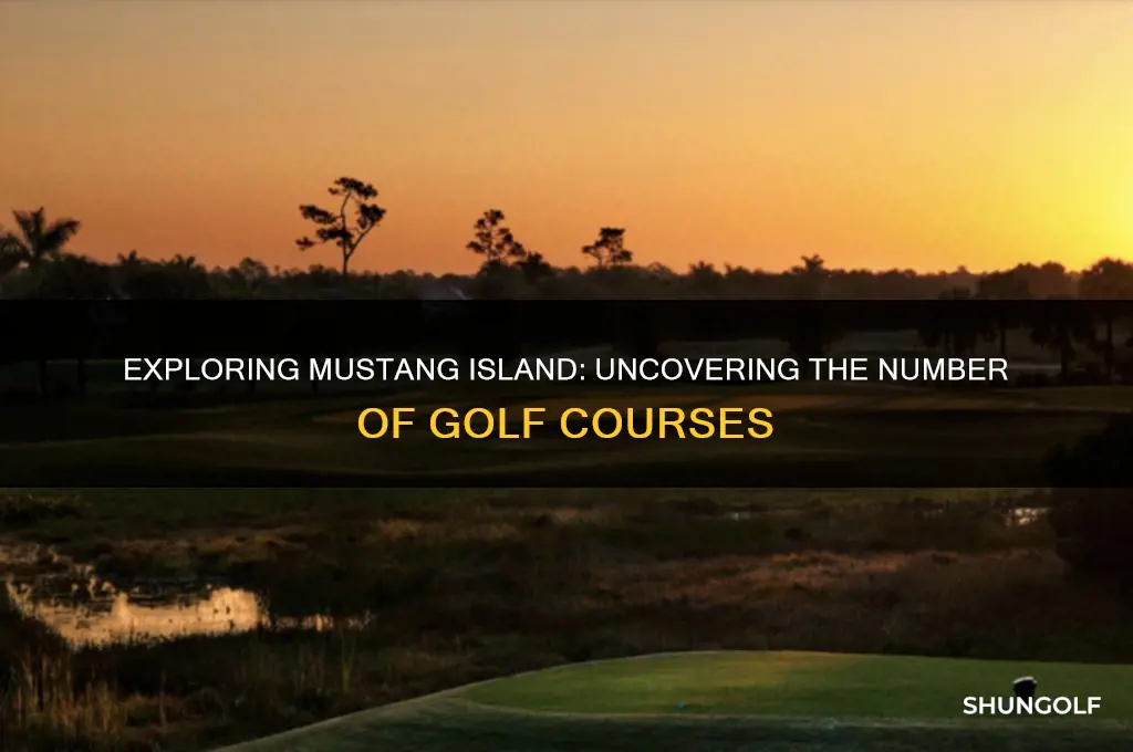 how many golf courses are on mustang island