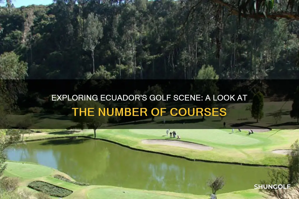 how many golf courses are there in ecuador