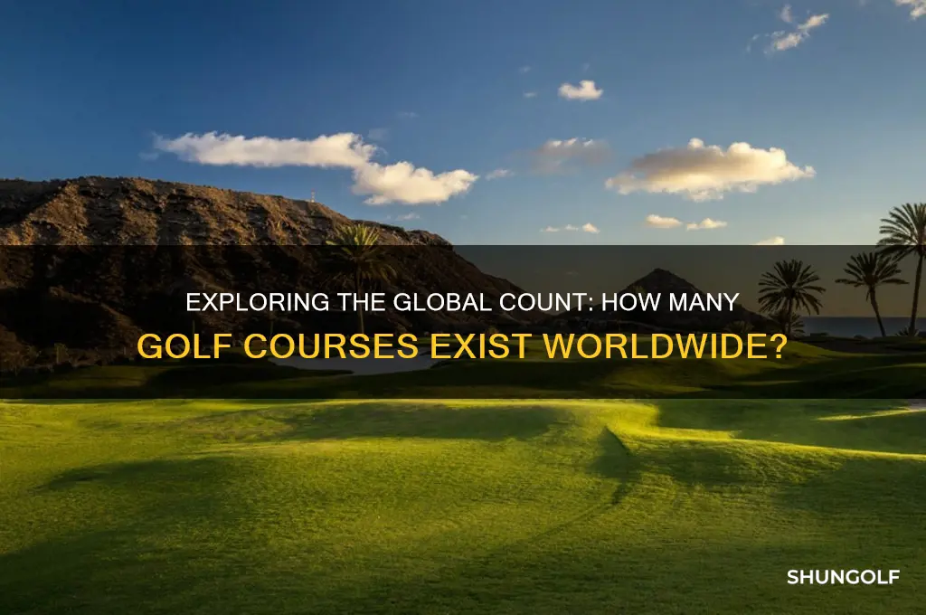 how many golf courses in world