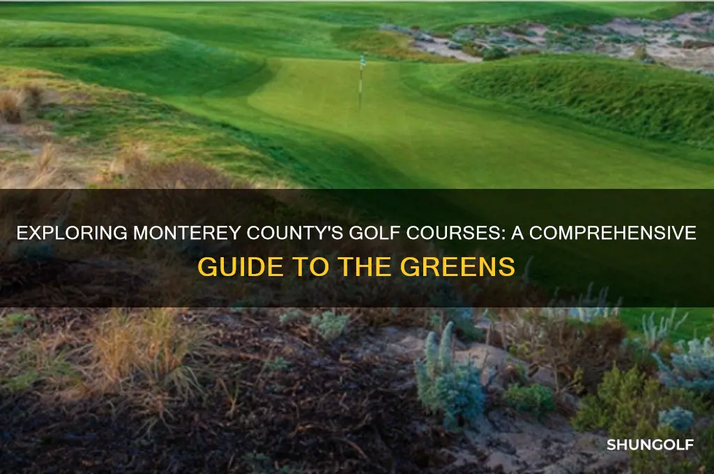 how many golf cousers in monterey county