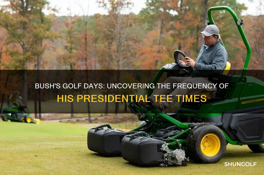 how many golf days did bush take