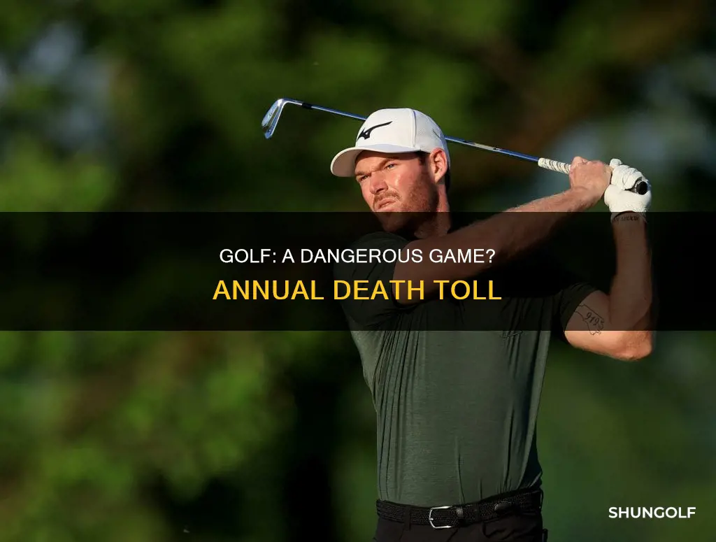 how many golf deaths per year