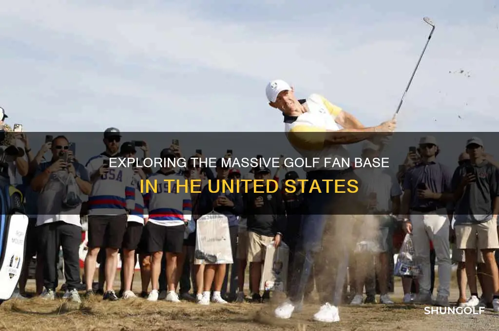 how many golf fans are there in the usa