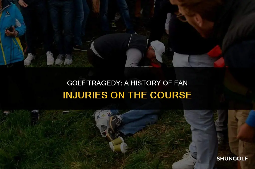 how many golf fans have been shot