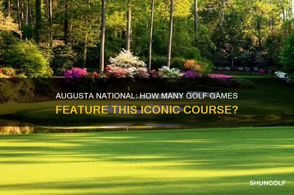 how many golf games include augusta national