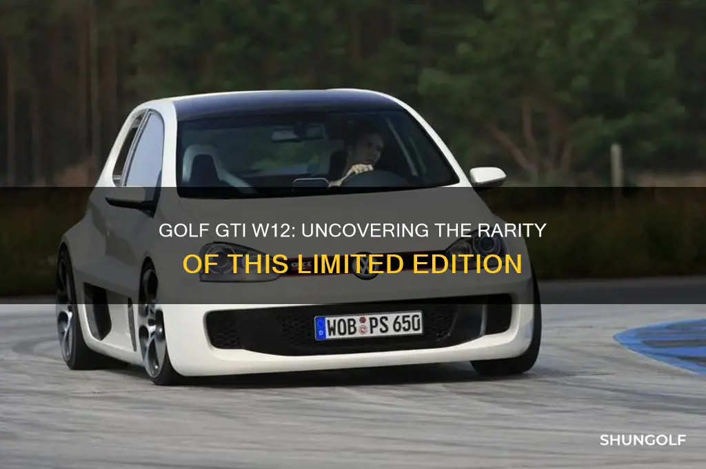 how many golf gti w12 were made