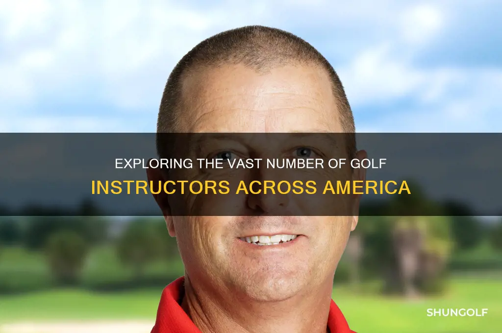 how many golf instructors are there in america