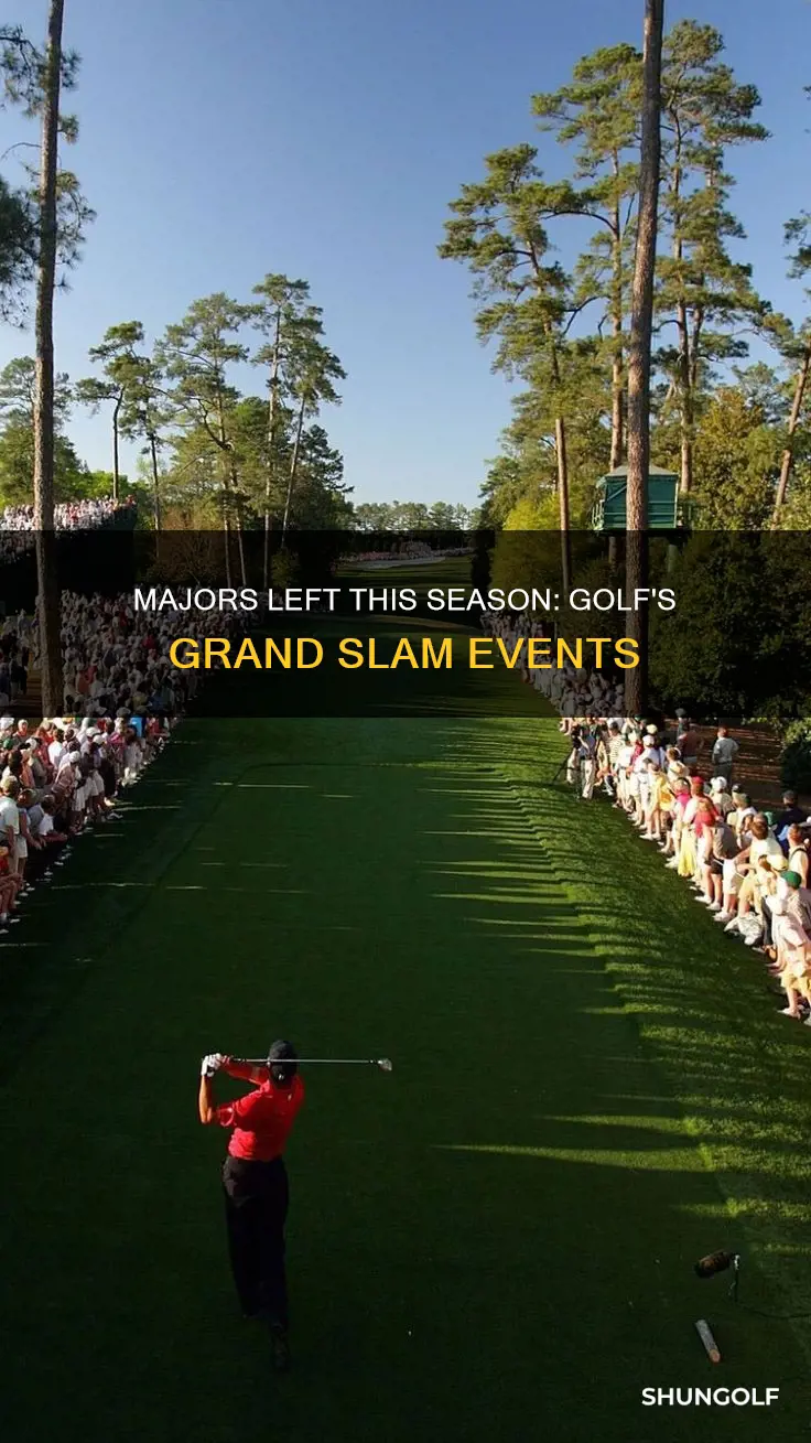 how many golf majors are left