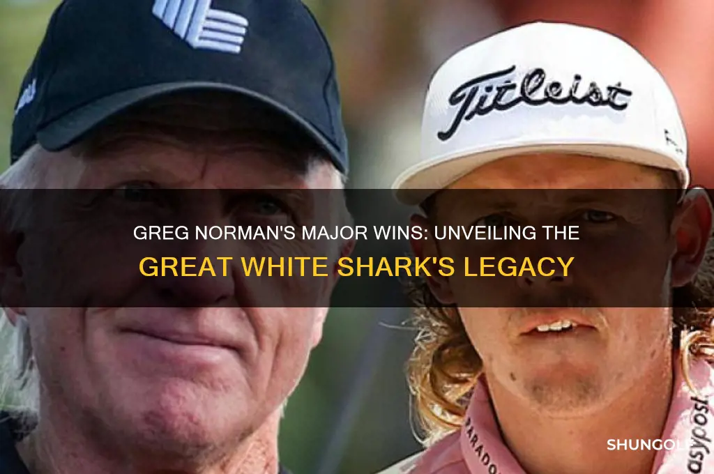 how many golf majors did greg norman win