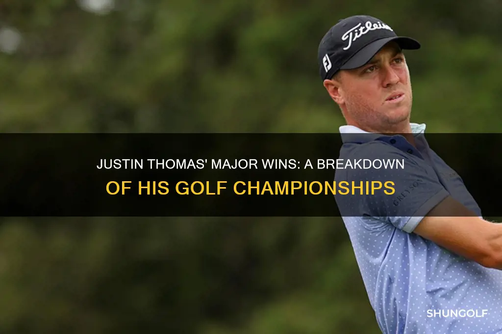 how many golf majors has justin thomas won