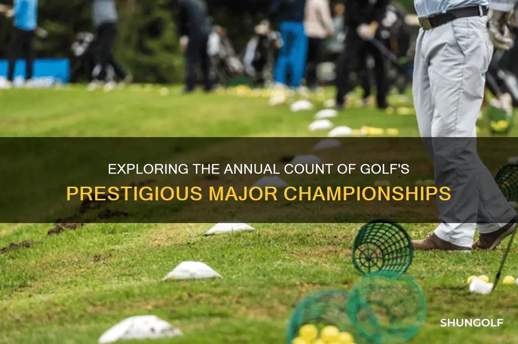 how many golf majors in a year