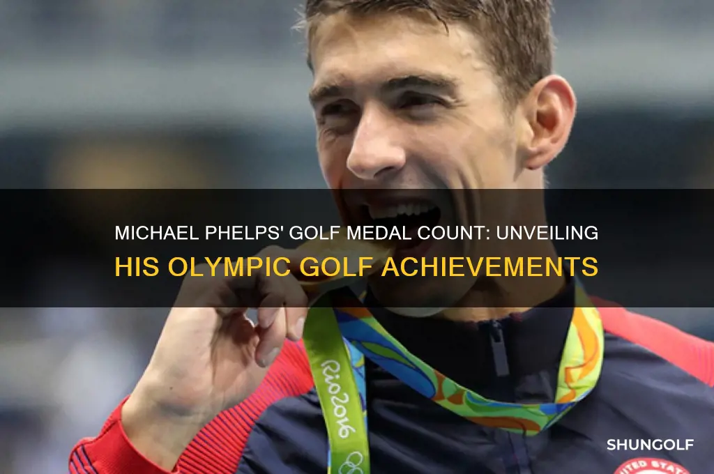 how many golf medals did micheal phelps win