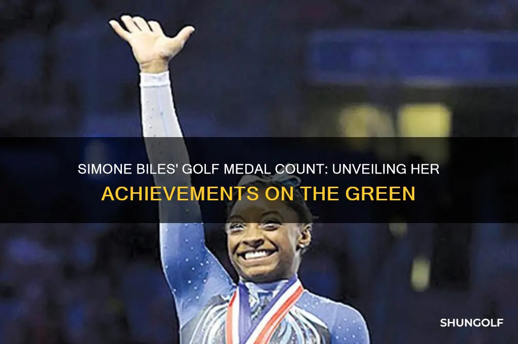 how many golf medals does simone biles have