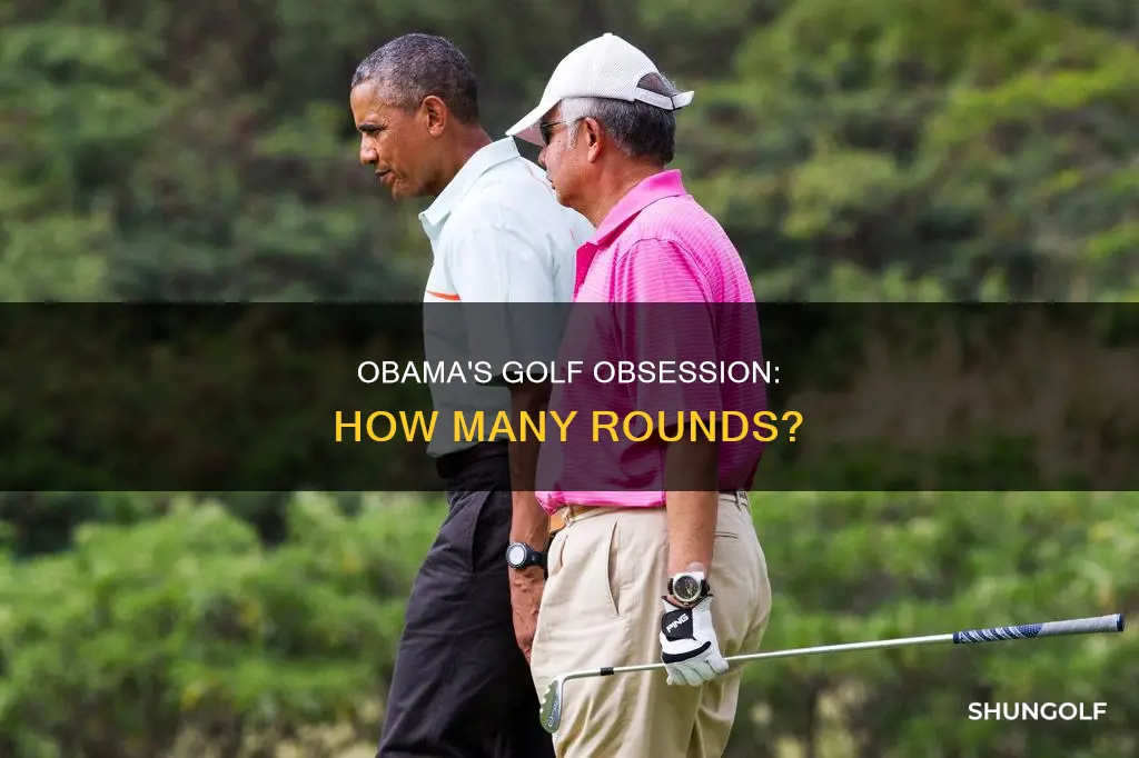 how many golf obama