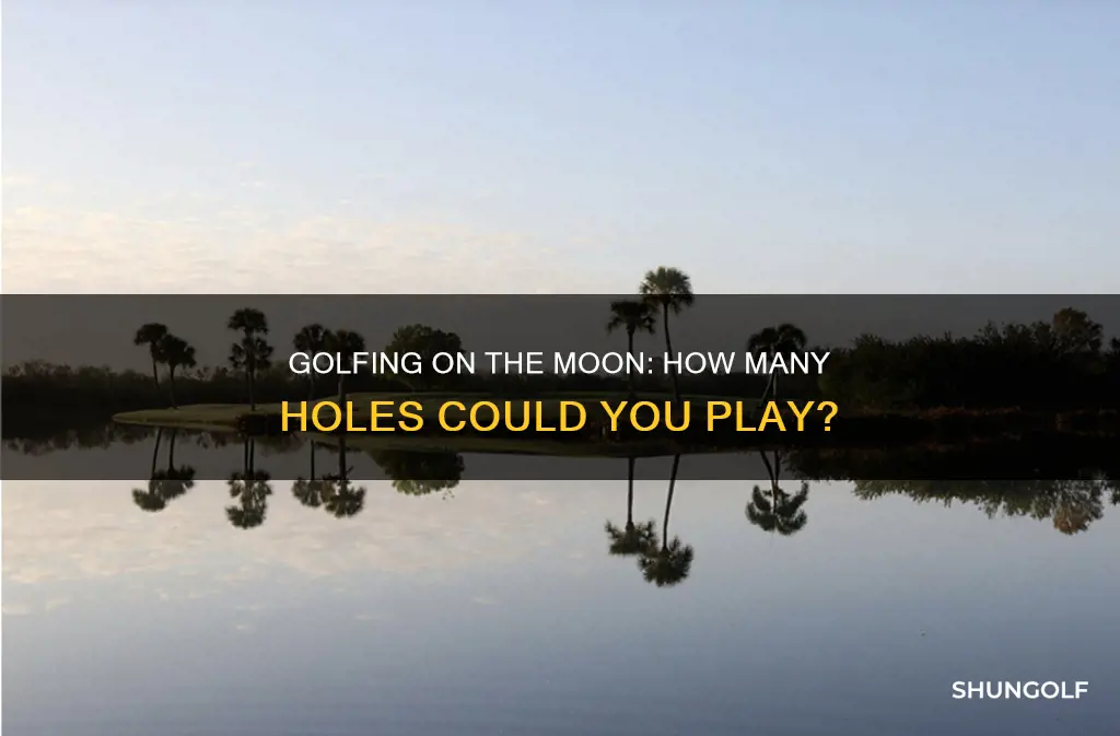 how many golf on the moon