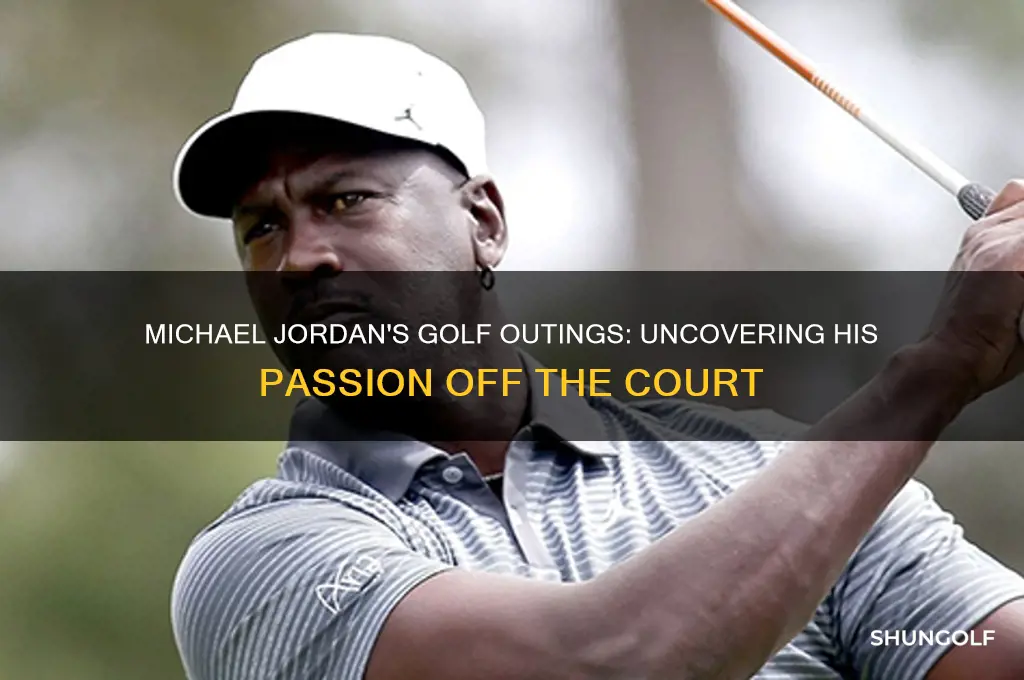 how many golf outings did michael jordan have