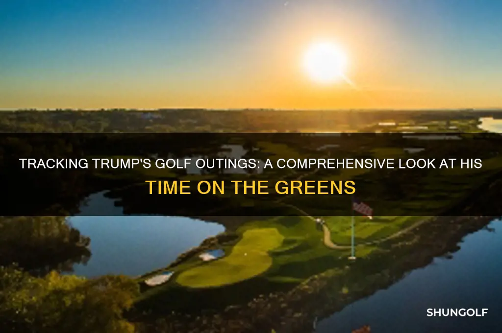 how many golf outings for trump
