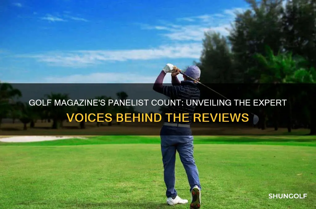 how many golf panelist for golf magazine