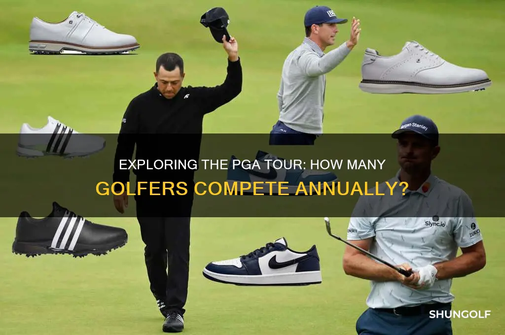 how many golf players are on the pga tour