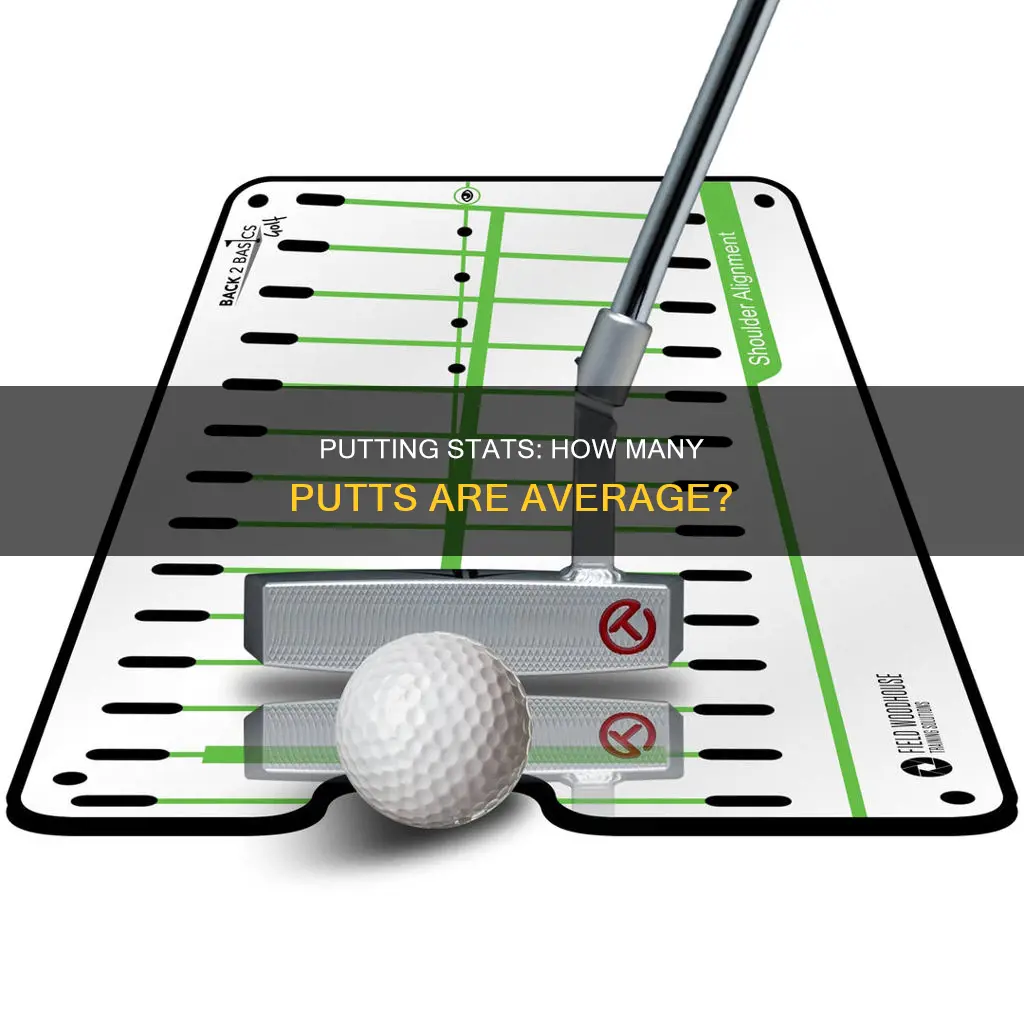 how many golf putts is average